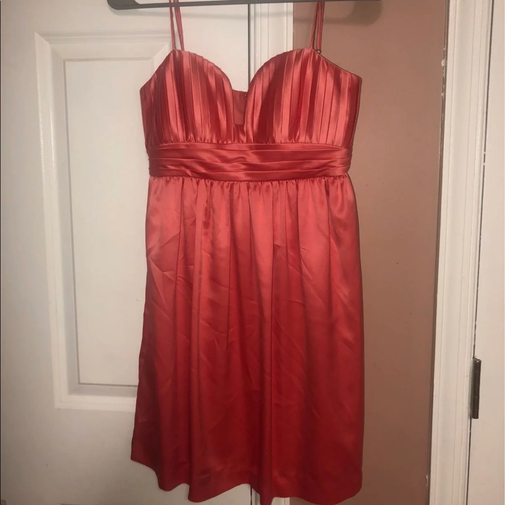Coral party dress